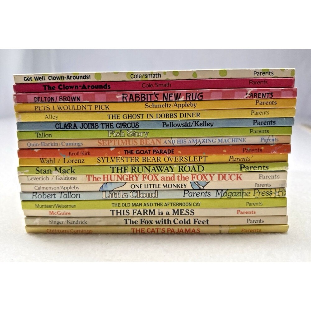 Parents Magazine Press Kids 18 Vintage Hardcover Books 1970s Childrens Book Lot